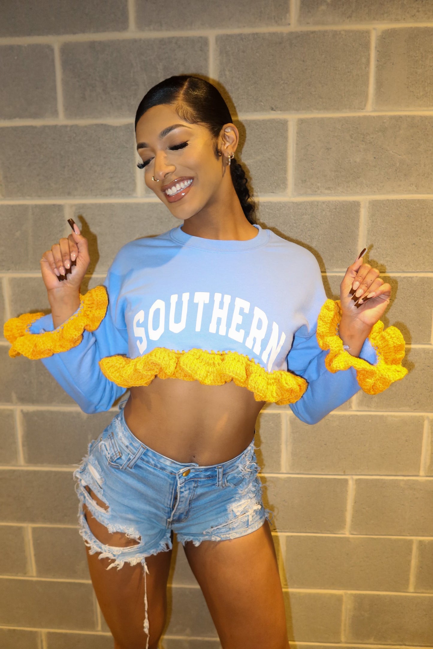 Southern University Crochet Crop