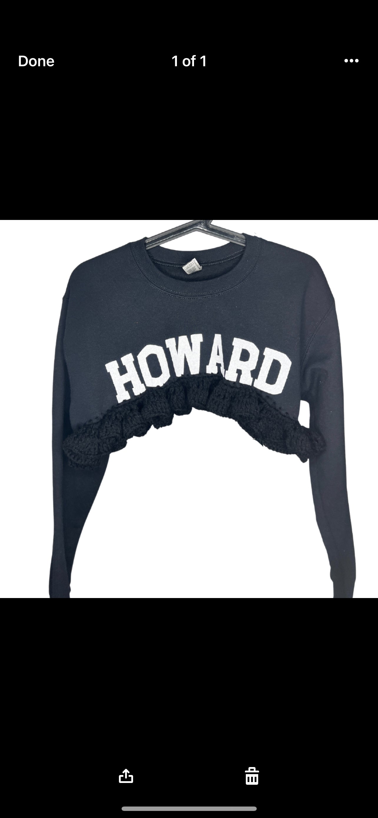 Howard University Crochet Crop