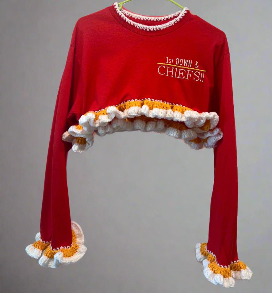 CHIEFS Crochet Cropped T-Shirt
