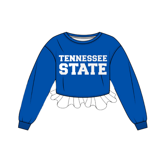 Tennessee State University Crochet Crop - Blue/White