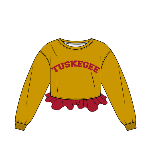 Tuskegee Crochet Crop - Gold/Red