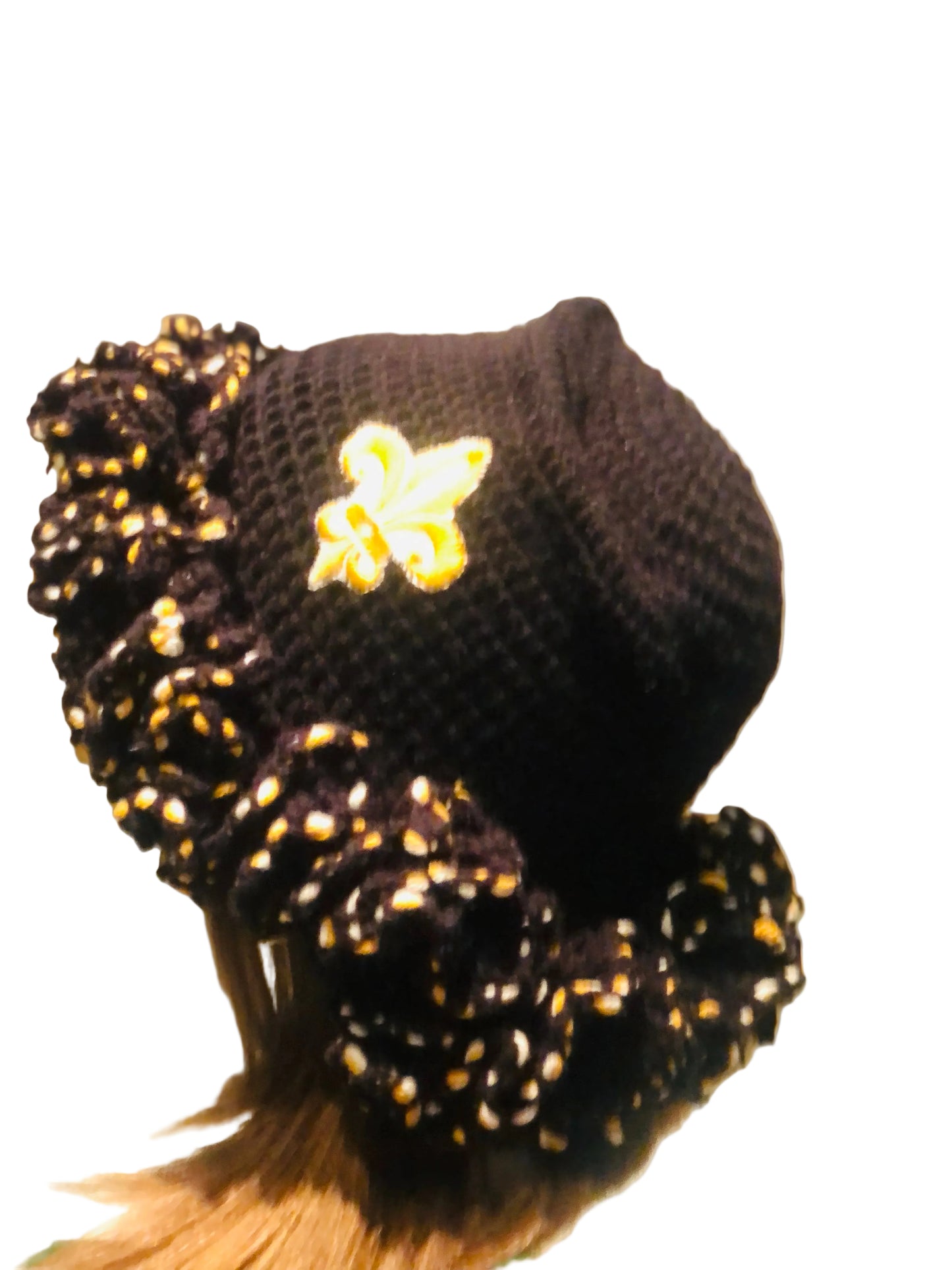 Black Fleur-de-lis Bucket Hat