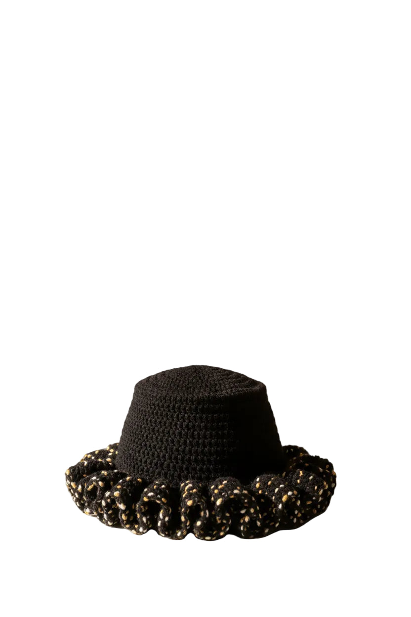 Black Fleur-de-lis Bucket Hat