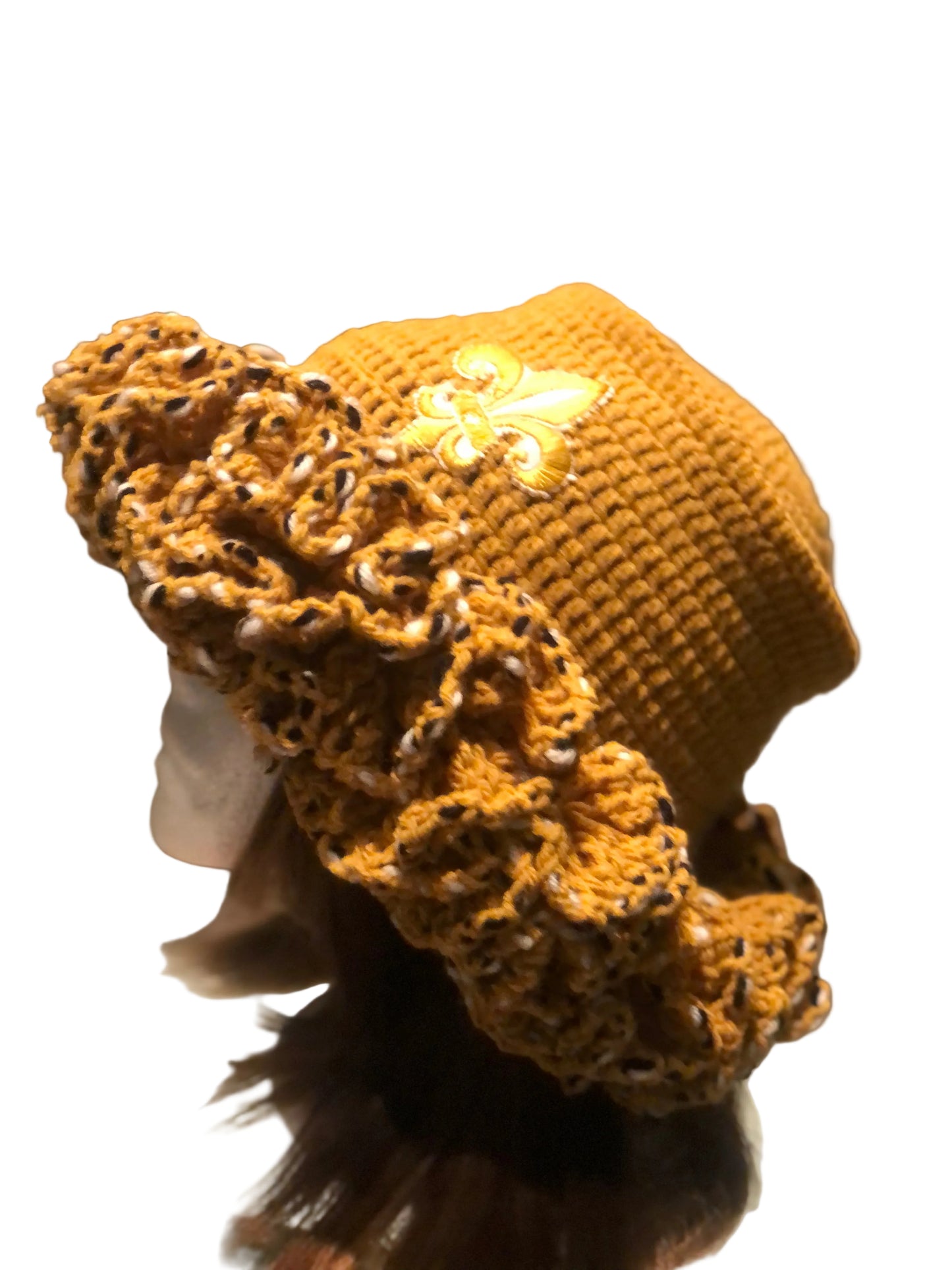 Gold Fleur-de-lis Bucket Hat