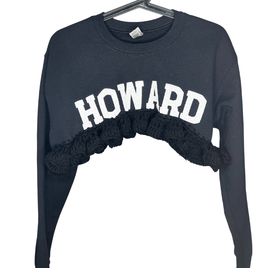 HOWARD Crochet Crop (Black)